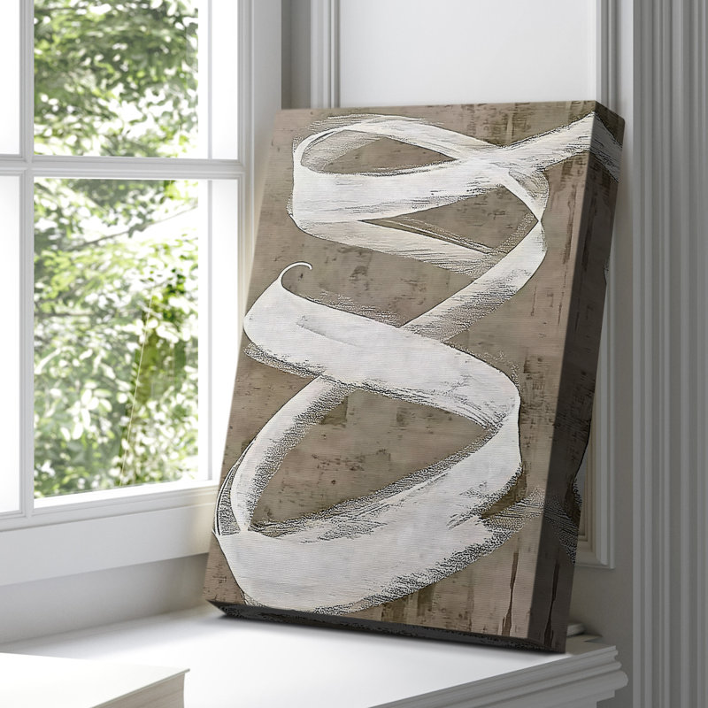 Toile tendue avec châssis abstrait CCXIXIX - prêt à être accroché, H 60 po x l 40 po