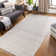 Tapis gris clair en coton tissé à la main Higden
