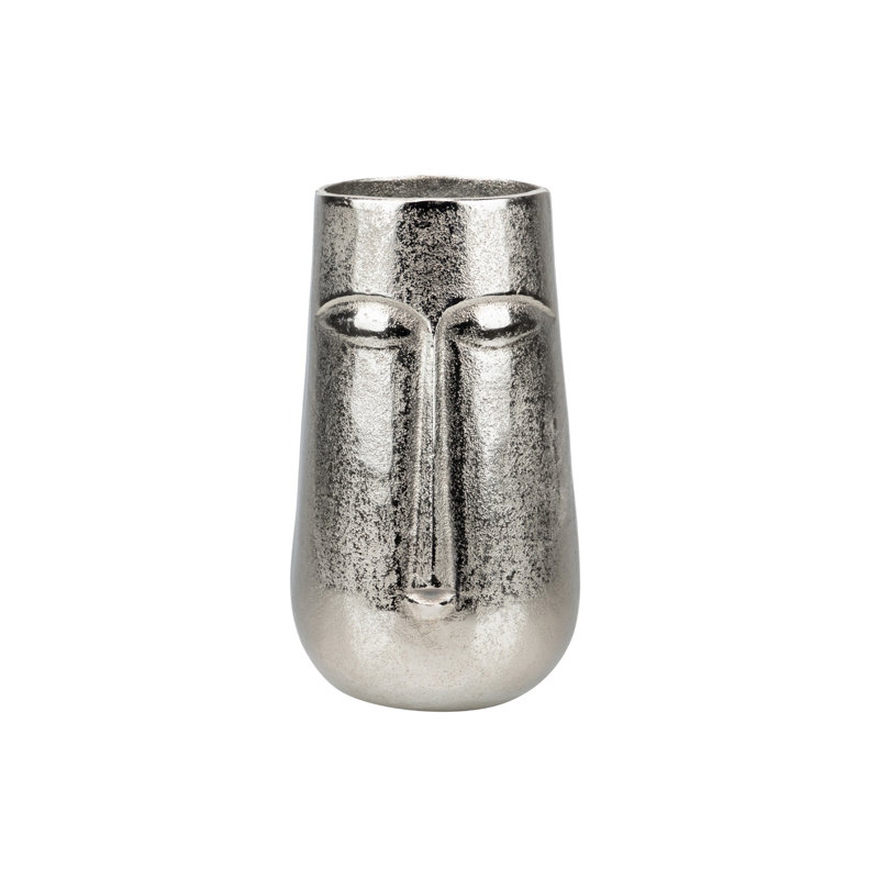 Hearld Metal Table Vase, 16x16x28 Cm, Nickel