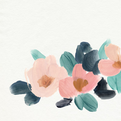 Brushed Petals II by Annie Warren - Wrapped Canvas Print