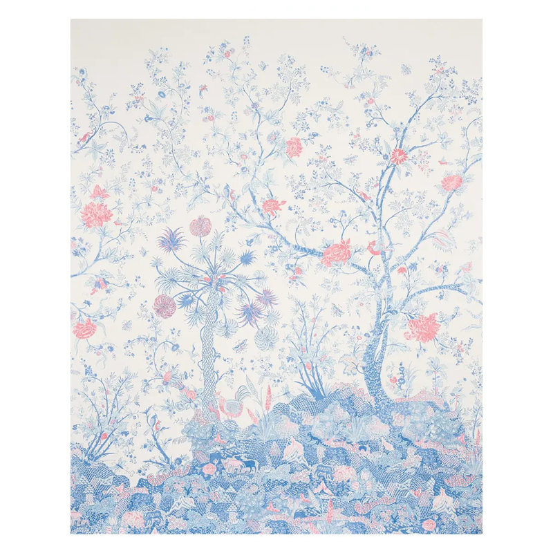 Amaltas Panel Set, Blue/Red