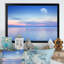 «Beautiful Moon Over Blue Sea IV», reproduction sur toile-1940216732-1940216726