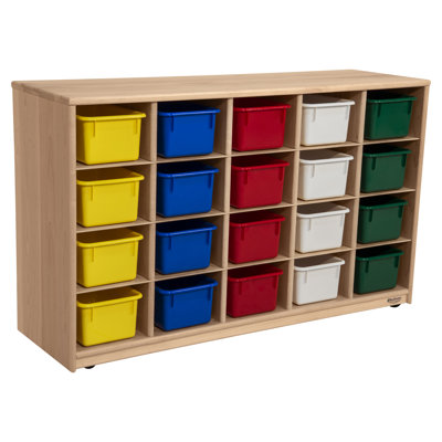Rangement à casiers avec plateaux assortis Maple Heritage (20)