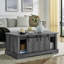 Table basse Juarez avec rangement et porte coulissante-112926644-112926645