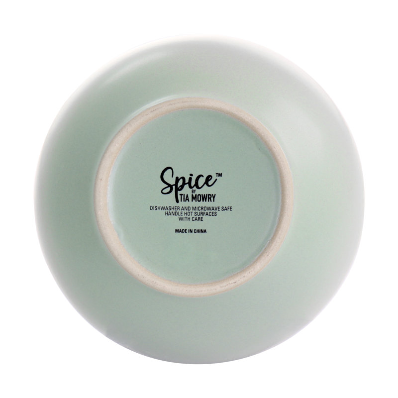 Spice by Tia Mowry 4 Piece 6 Inch Stoneware Cereal Bowl Set in Matte Assorted Colors