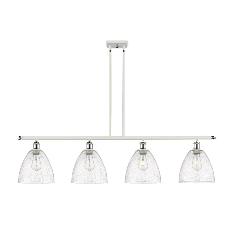 Luminaire suspendu linéaire à 4 lumières pour îlot de cuisine Amazin, H 43,75 po x l 48 po x P 7,5 po, Ampoule non incluse