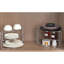 Ensemble de 3 tablettes de rangement à 3 niveaux pour comptoir et armoire, chrome