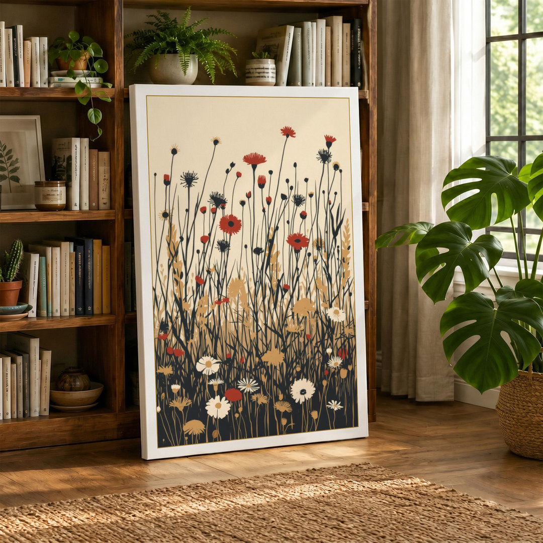 Wildflower Meadow Botanical - Wrapped Canvas
