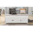 Storage Bench With 3 Shutter-Shaped Doors, Shoe Bench With Removable Cushion And Hidden Storage Space-436295381