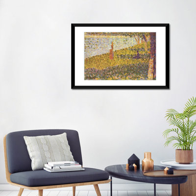 «Femmes au bord de la rivière (Femmes au bord de l'eau) 1886» par Georges Seurat, reproduction d'art sur toile tendue