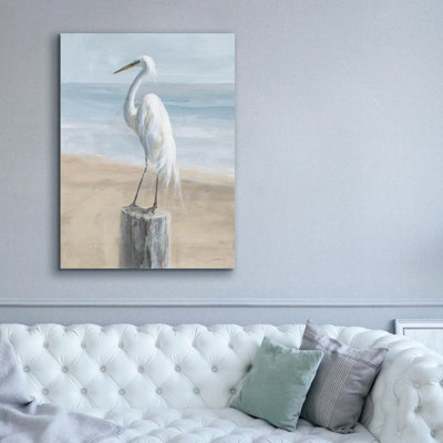 «Egret By The Sea Netural» par Danhui Nai, art mural sur toile