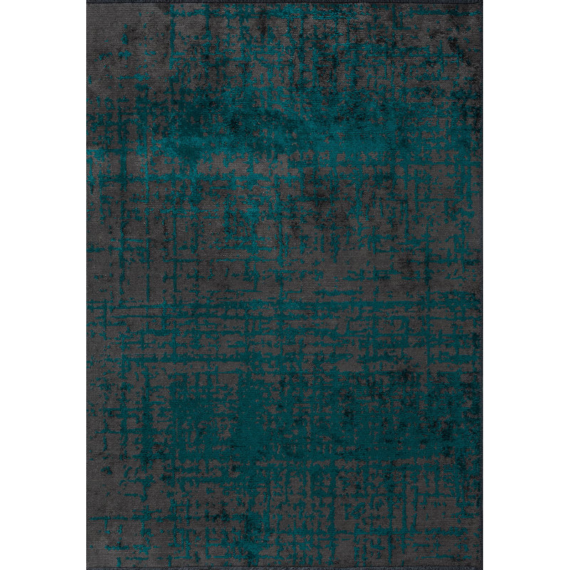 Rapture Gray/Green Abstract Luxury Area Rug, Rectangle 7'10" x 11'2"