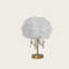 Lampe de table en plumes roses-2081080217