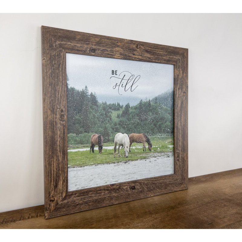 «Be Still Horse», impression sur cadre photo