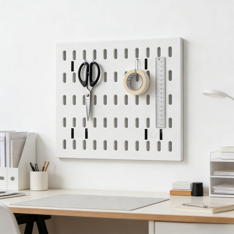 Support de rangement mural polyvalent pour égouttoir mural Rack No Punch, White