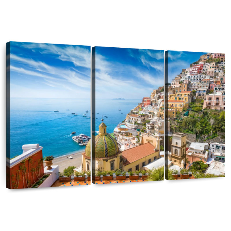 Nicci, ville côtière de Positano, H 36 po x l 57 po