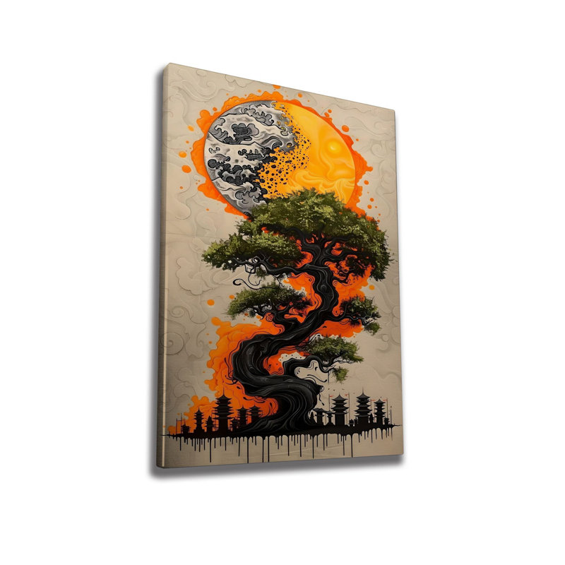 Stylish Decorative Canvas Painting, 19.7 x 27.6 Inches | High-Quality 50% Cotton / 50% Polyester with Digital Printing | Sturdy Wooden Frame (0.8 x 0.8 Inches) | Perfect for Living Room, Bedroom, or Office Decor