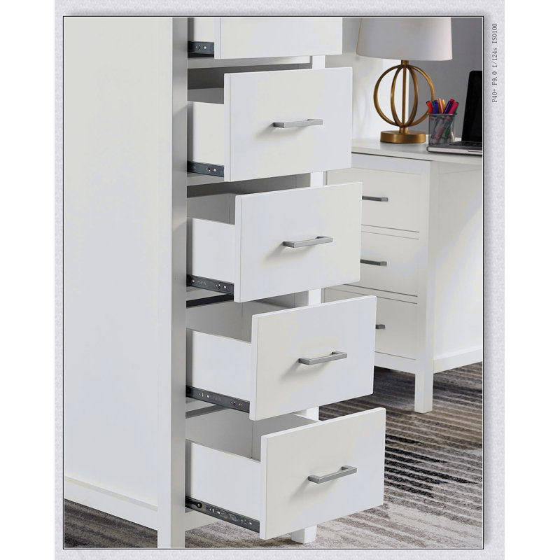 Lit mezzanine simple transitionnel avec huit tiroirs, trois grandes tablettes attachées et une structure en bois