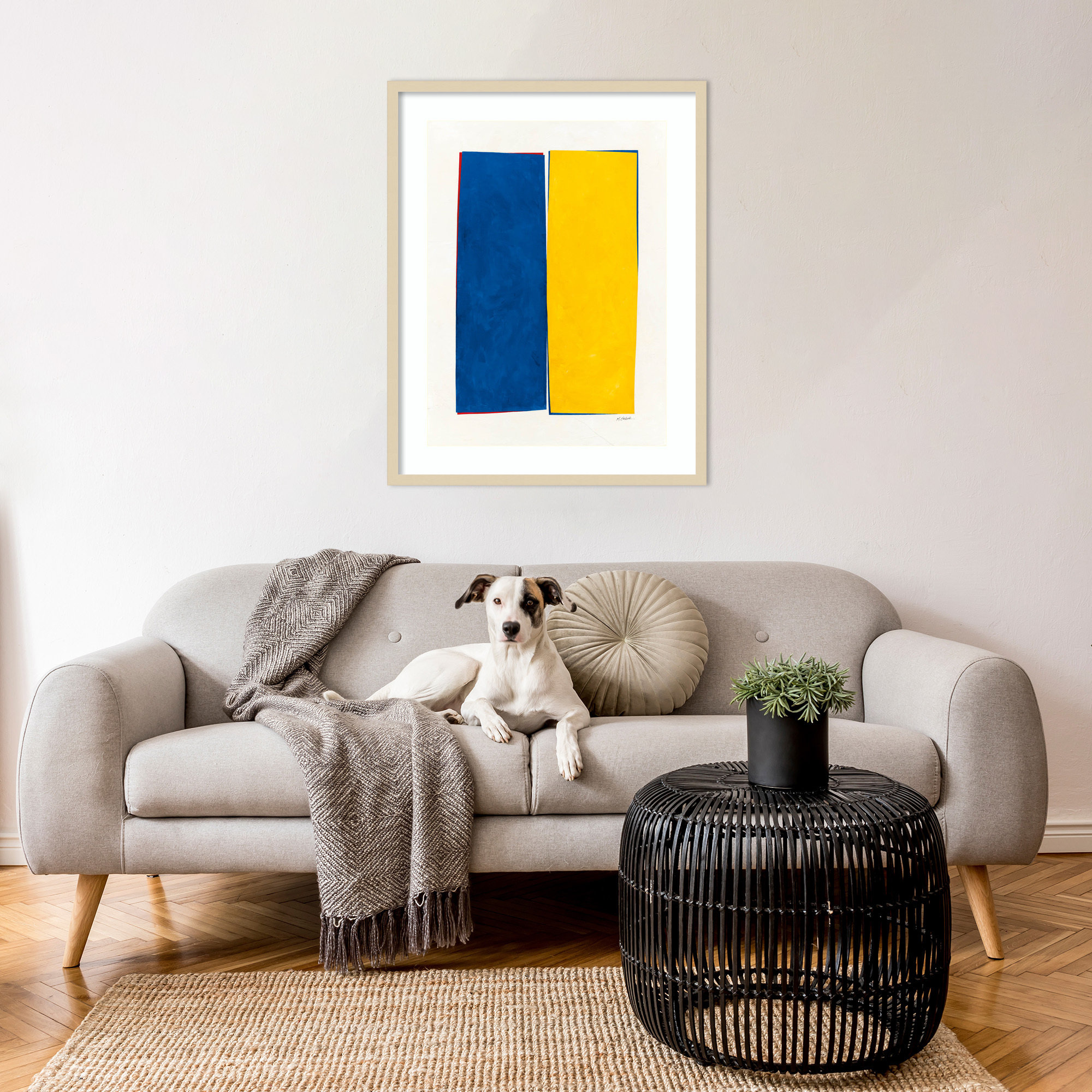 Monolithic I Wood Framed Wall Art Print, Brown Framed, 33" H x 26" W