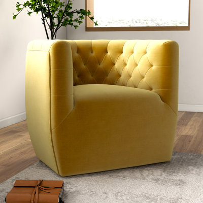 Quinton Upholstered Swivel Accent Chair