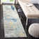 Zeke Abstract Grey/Blue Area Rug