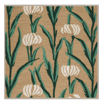  Tapis lavable avec légumes à l'ail sauvage
