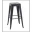 Tabouret à hauteur de comptoir de 30 pouces, ensemble de 2 tabourets de bar en métal sans dossier, non empilable, amovible et facile à assembler, conception peu encombrante pour îlot de cuisine / bar / café / salle à manger (noir mat)-619615424-619615428-619615432