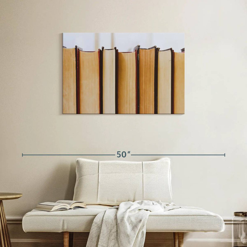 Kerner Books, 24" H x 36" W