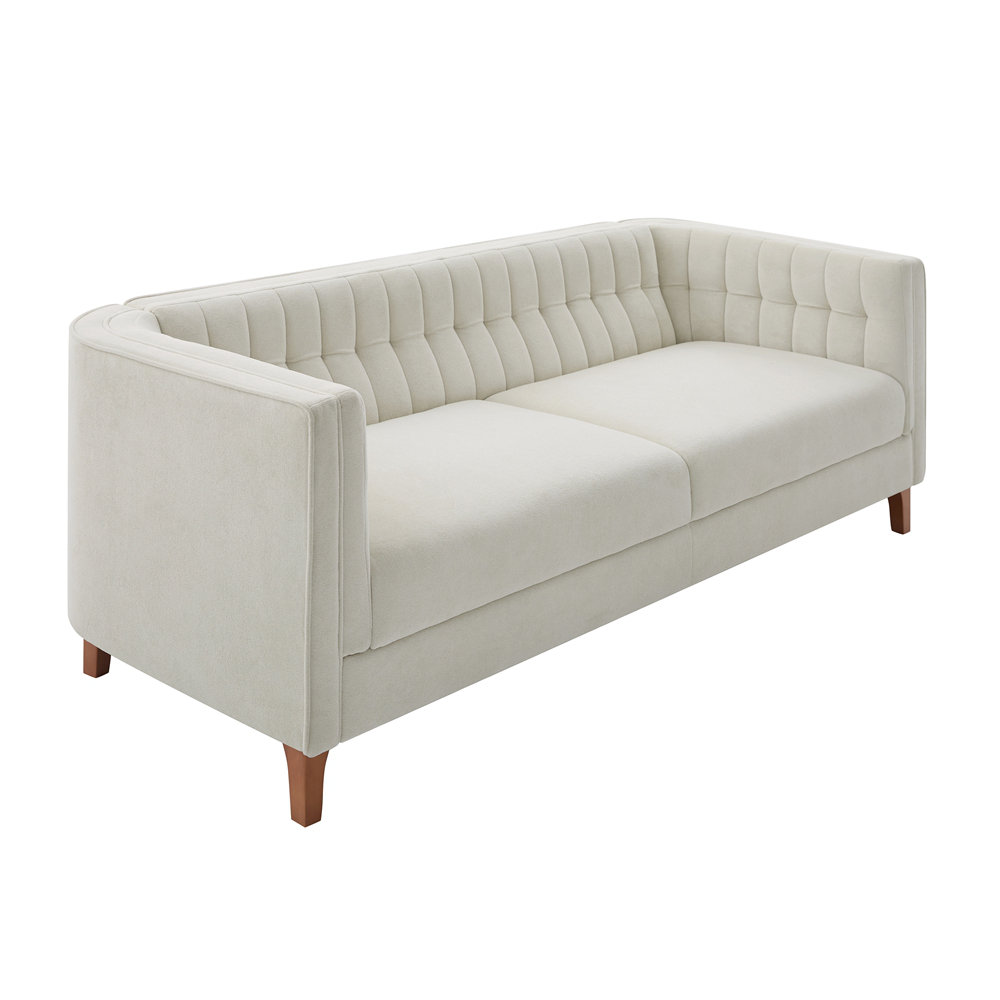 Latitude Run® Modern 3-Seater Sofa 76" Upholstered Couch with Curved ...