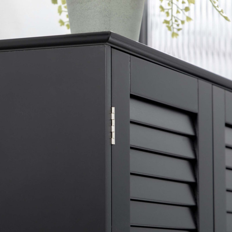 Armoire de rangement de salle de bain haute et étroite avec portes et étagères réglables
