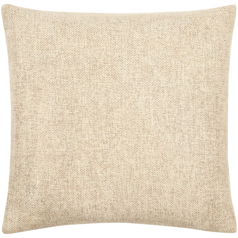Housse de coussin Kamaili, Beige, Housse de coussin seulement - sans coussin, H 20 po x l 20 po