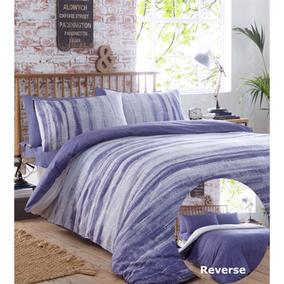 Hetherton Striped Duvet Cover Set with Pillowcases
