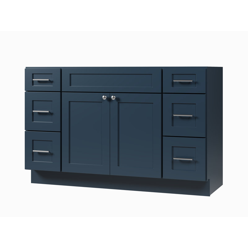 Disar 54" Single Bathroom Vanity Base Only, Blue
