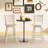 24.5" Counter Height Bar Chairs Swivel Bar Stools With Hollow Backrest-116059765-116059766
