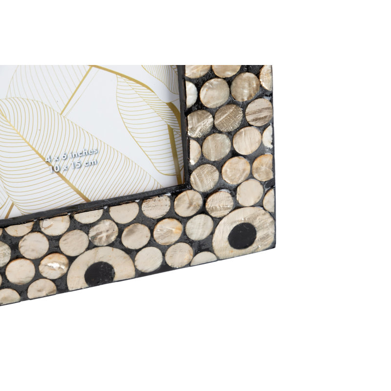 Capiz Photoframe 10x15 Cm 43087860DC264481A9D1458A800A156B, 22cm H x 17cm W x 2cm D