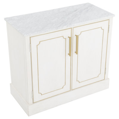 Camille Marble Bar Cabinet