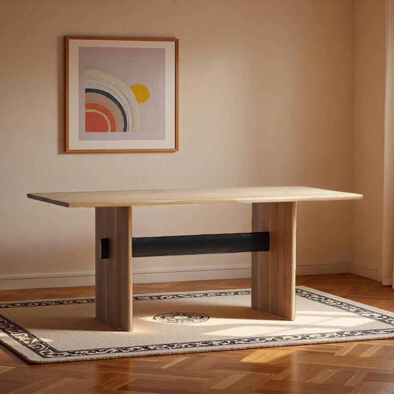Bureau en bois massif Nordic Luxury, H 29,52 po x l 78,74 po x P 35,43 po