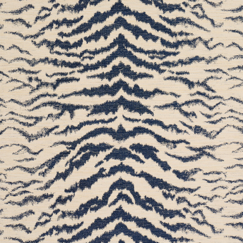 Tissu Shivalik Hills Tiger, Indigo