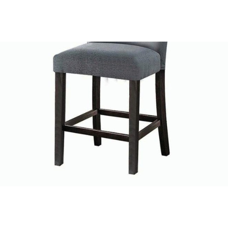 Ensemble de chaises à hauteur de comptoir Yelena en tissu et espresso vieilli (ensemble de 2)