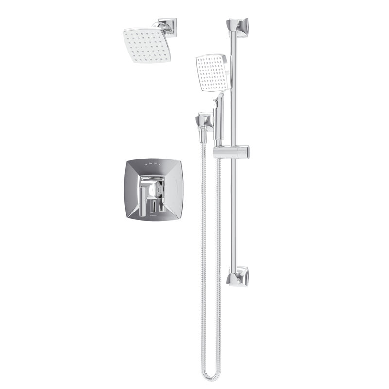 Garniture de robinet de douche OakMD avec douchette Oak, Chrome poli