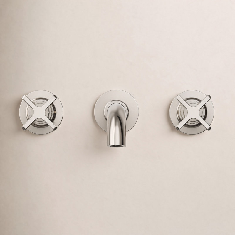 Castia by Studio McGee Wall-Mount Bathroom Sink Faucet Trim 1.2 GPM, Vibrant Polished Nickel