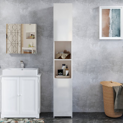 Estenphile Freestanding Linen Cabinet