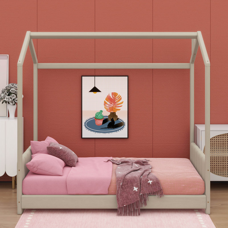 Luxueux lit moelleux en bois recouvert de velours mettant en valeur un revêtement exquis, Lit simple
