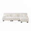 Canapé en chenille 3 places avec repose-pieds-637975090