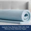 Surmatelas en mousse à mémoire de forme infusée de gel 2 po, refroidissement ventilé, Certifié CertiPUR-US®, simple (39 po x 80 po)-88311692