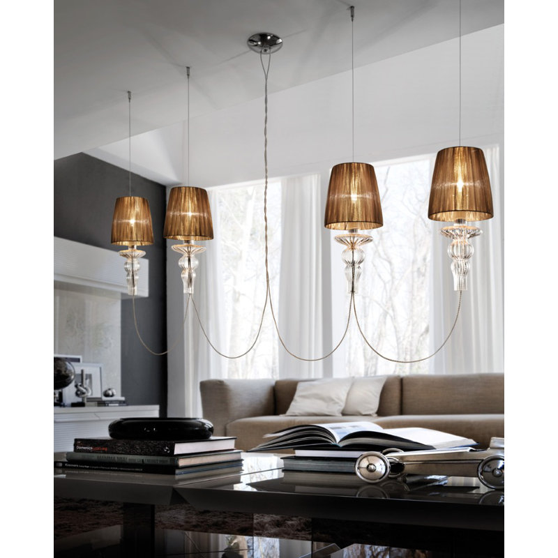 Gadora 4 - Light Pendant, Golden Teak