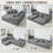 106" Sleeper Sofa,  2 In 1 Pull Out Couch Bed  ,Convertible Sofa Bed-  L-Shaped Sectional Couch For Living Room-952529372