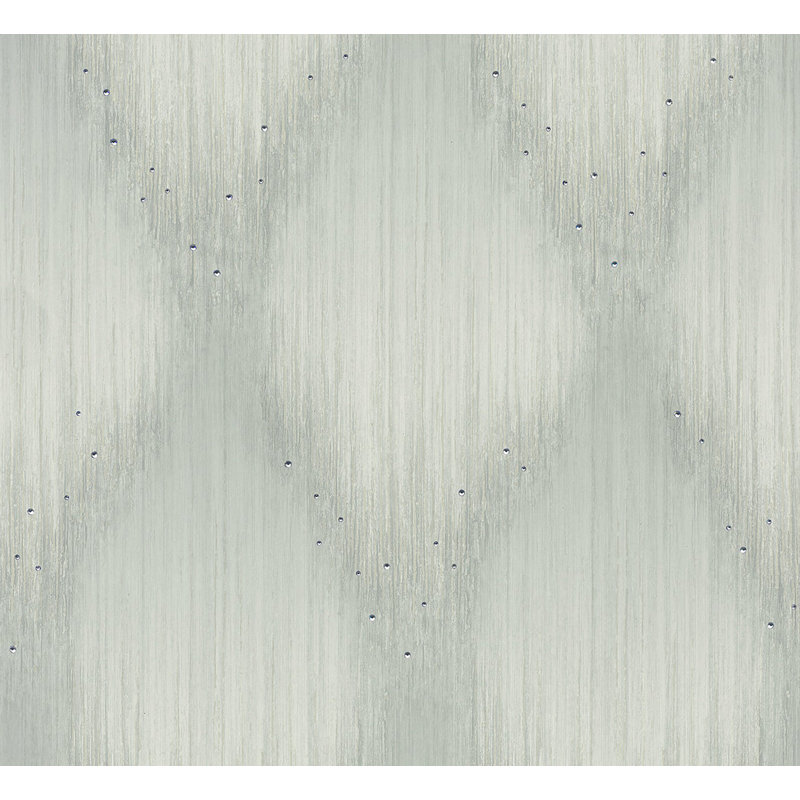 Galerie Fashion Icon Shimmer Rhinestone Stripes Wallpaper, Light Green