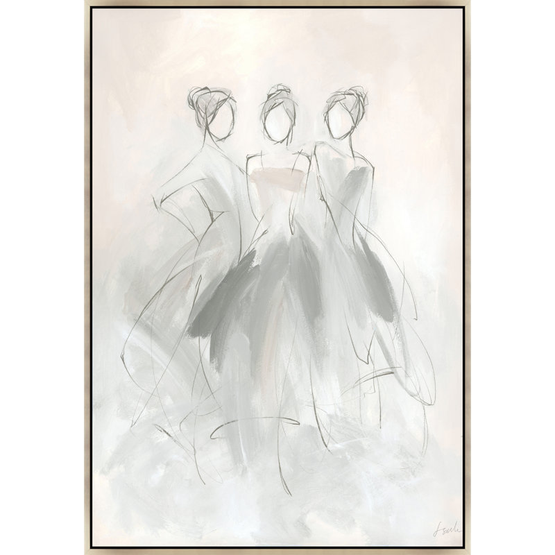 «Walking on a Stage I» par Janice Sandler - reproduction d'art sur toile, H 36,5 po x l 25,5 po x P 1,5 po