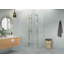 Halo 35 in. x 33 in. x 78 in. 90-degree Fully Frameless Glass Hinged Shower Enclosure-1646357245